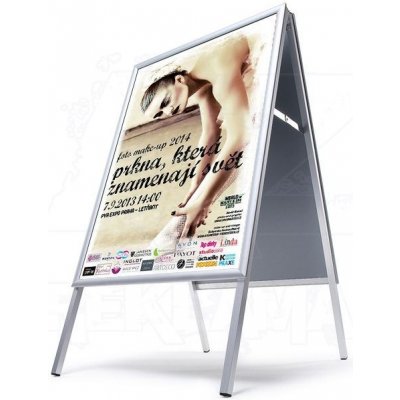 A-Z Reklama CZ Standard reklamní áčko na plakáty interiérový ostrý roh A2 – Zboží Živě