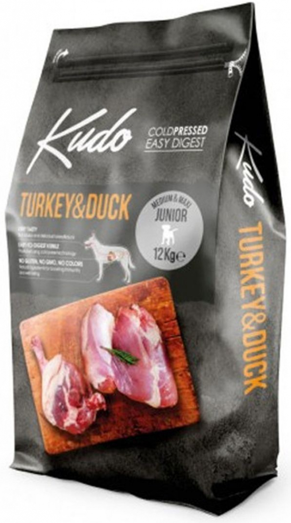 Kudo Dog Junior Medium&Maxi Turkey & Duck 12 kg