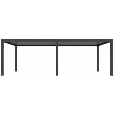 Gutroof elektrická pergola s osvětlením DELUXE PRO AUTOMATIC 4x8 antracit – Sleviste.cz