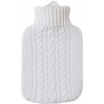 HUGO FROSCH Termofor s bílým pleteným obalem 1,8 l – Zboží Dáma