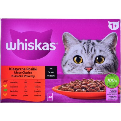 WHISKAS Classic Meals in Sauce 12 x 85 g