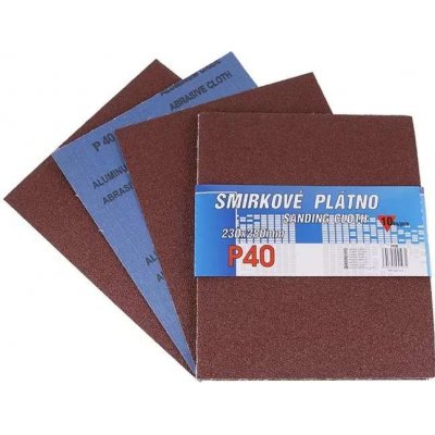 LEVIOR Plátno smirkové 230x280mm P40 10ks 21732 – Zboží Dáma