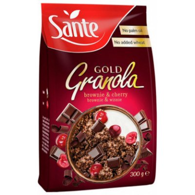 Sante ovsené vločky Granola Gold Brownie Cherry - 300 g – Zbozi.Blesk.cz