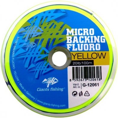 Giants Fishing Micro Backing Fluoro-žlutá 100m 20lb