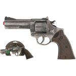 Alltoys policejní revolver gold colection stříbrný kovový 12 ran – Hledejceny.cz