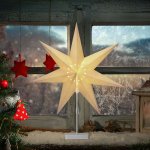 Casaria® Papírová hvězda s LED diodami – Hledejceny.cz