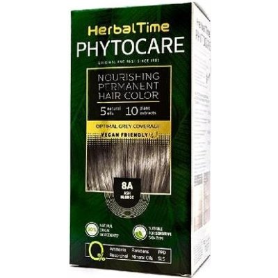 HerbalTime Phytocare Natural Vegan 8A popelavá blondýna 130 ml