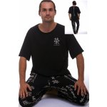 1P1198 pánské pyžamo kr.rukáv černé – Zboží Mobilmania