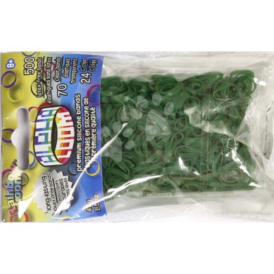 Alpha Bands Rainbow Gumičky Loom 500 ks tmavě zelené – Hledejceny.cz