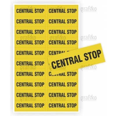 Samolepka CENTRAL STOP 74x26 7.0224.S26A – Sleviste.cz