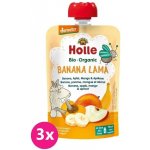 HOLLE Banana lama Bio ovocné pyré banán jablko mango meruňka 3 x 100 g – Hledejceny.cz