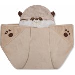 Cozy Noxxiez BL828 Surikata hřejivá deka s kapucí se zvířátkem a tlapkovými kapsami – Zboží Dáma