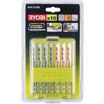 Ryobi RAK10JSB 10ti dílná sada pilových plátků pro přímočaré pily – Zboží Dáma