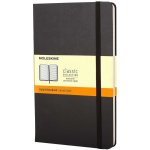 Moleskine Zápisník tvrdé desky A5 linkovaný černý – Zbozi.Blesk.cz
