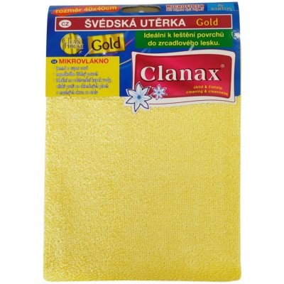 Clanax Gold Blue švédská utěrka mikrovlákno 40 x 40 cm 320 g 1 ks – Zboží Mobilmania