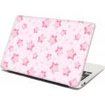 Sablio Samolepka na notebook Růžové hvězdy - 29x20 cm – Zboží Živě