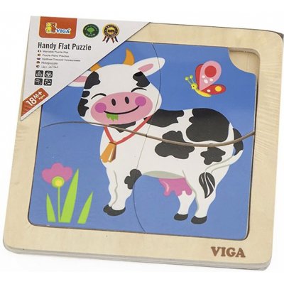 Viga puzzle Kráva 4 dílky – Zbozi.Blesk.cz