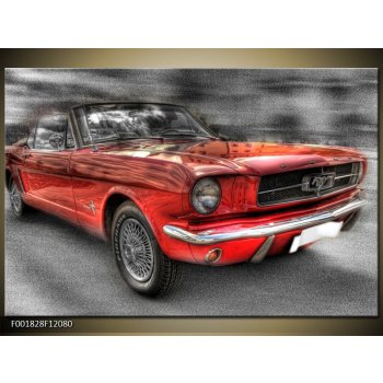 Obraz retro auto Ford Mustang kabriolet