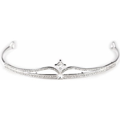Prima-obchod Štrasová čelenka / korunka do vlasů, barva 2 crystal korunka – Zboží Dáma