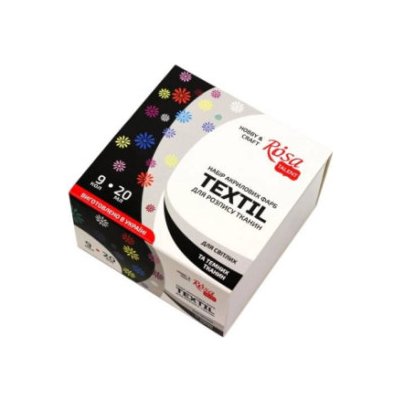 Sada barev pro textil Rosa 9 x 20 ml – Zbozi.Blesk.cz