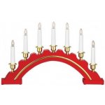 Markslöjd 700447 LED Vánoční svícen CELINE 7xE10 3W 230V červený ML0088 – Hledejceny.cz
