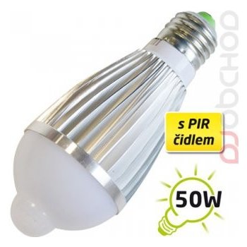 Tipa žárovka LED A60 E27 7W s PIR bílá přírodní