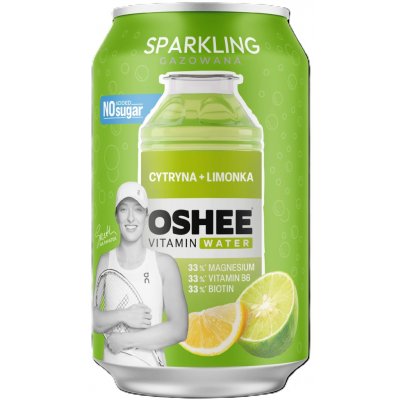 Oshee Perlivá vitamínová voda Citron + Limetka 330 ml – Hledejceny.cz