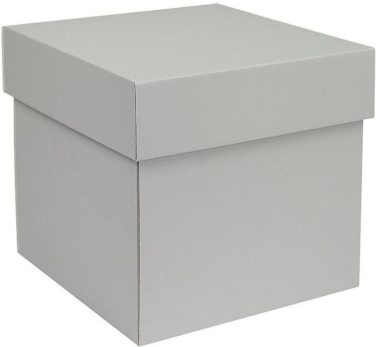 Dárková krabička s víkem 180x180x180/50 mm, šedá matná od 46 Kč - Heureka.cz