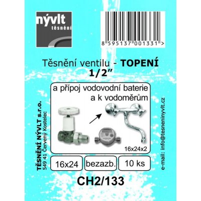 těsnění topen.1/2"vent.24x16 kling.CH2/133 (10ks) – Zboží Mobilmania