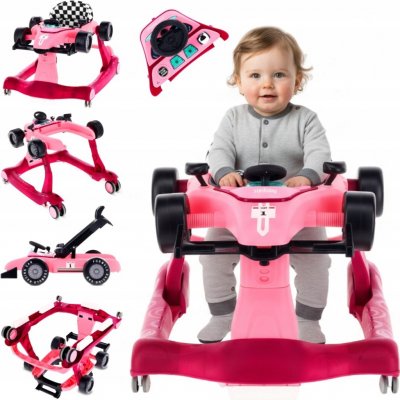 SUN BABY Chodítko Formule 1 3v1 Růžové – Hledejceny.cz