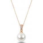 Olivie Stříbrný řetízek s perličkou rose 3152 – Zboží Dáma