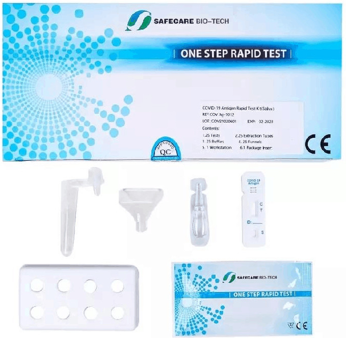 Safecare Biotech Hangzhou COVID19 Antigen Rapid Test Kit Saliva 25 ks