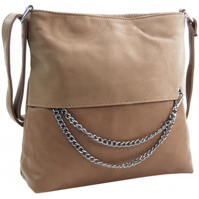 Rosy Bag dámská crossbody kabelka se řetízkem NH8146 meruňkově hnědá