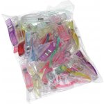 Galanterie Fixační kolíky / svorky na látky 56 x 12 mm 50 ks, MIX – Sleviste.cz