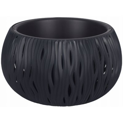Prosperplast SANDY BOWL květináč 37 cm antracit – Zboží Dáma