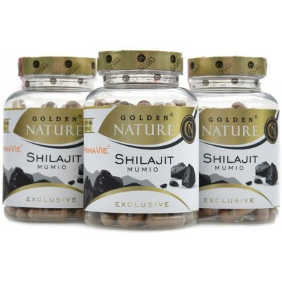 Golden Nature Shilajit PrimaVie 50% kyseliny fulvové 300 kapslí – Hledejceny.cz