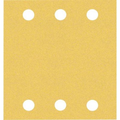 Bosch Accessories 2608901657 Brusný papír pro oscilační brusku Zrnitost 120 (d x š) 107 mm x 115 mm 50 ks – Zboží Dáma