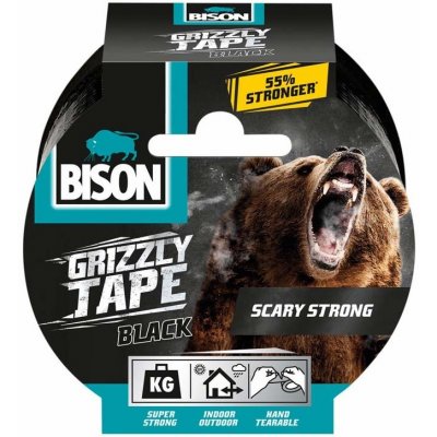 Bison Grizzly Tape Páska lepící 10 m černá – Sleviste.cz
