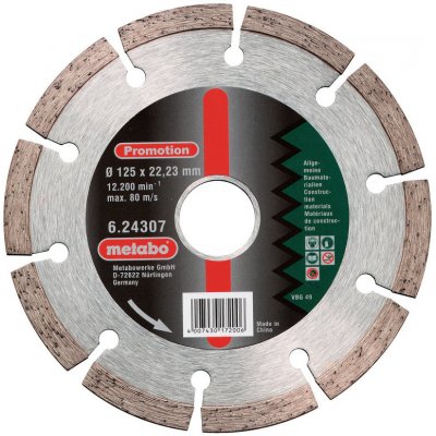 Metabo Diamantový řezný kotouč 125 x 22,23 mm 624307000 – Zboží Mobilmania
