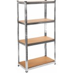 Fistar Regál 1500 x 700 x 300 mm kov zinek 4 police stříbrná – Hledejceny.cz