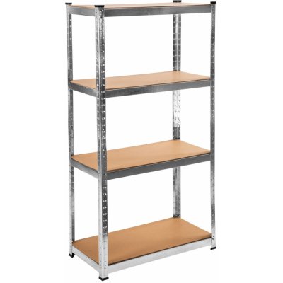 Fistar Regál 1500 x 700 x 300 mm kov zinek 4 police stříbrná – Hledejceny.cz