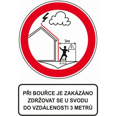 Při bouřce se nezdržujte v blízkosti svodu plast 0,5mm A4 (297 x 210 mm) – HobbyKompas.cz