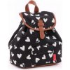 Kidzroom ruksak Hearts black/white