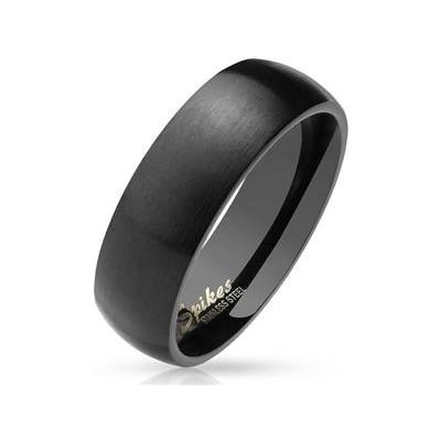 Šperky4U Černý matný ocelový prsten šíře OPR0027 6