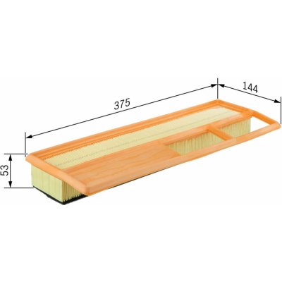 Vzduchový filtr BOSCH F 026 400 002 – Hledejceny.cz