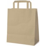Papírové tašky 22x10x28 cm hnědé ploché ucho [250 ks] 47120 – Hledejceny.cz