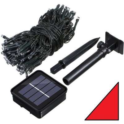 SOLAR 104 12 Solární světelný řetěz červená 100LED 12 Metrů – Hledejceny.cz