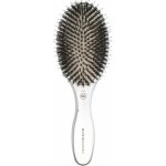 Olivia Garden Expert Care Oval oválný kartáč na vlasy s kančími a nylonovými štětinami stříbrný – Zboží Dáma