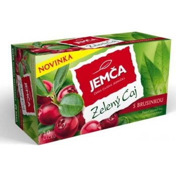 Jemča zelený čaj s brusinkou 20 x 1,5 g