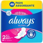 Always Ultra Super hygienické vložky Vel. 2 s křidélky 48 ks – Zboží Dáma